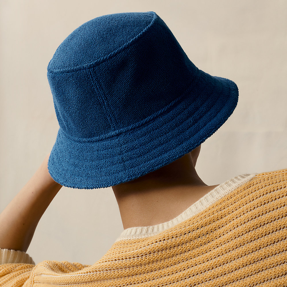 ブルームーン 　HERMES バケットハット Fred Sand bucket hat - Blue | Hermès USA